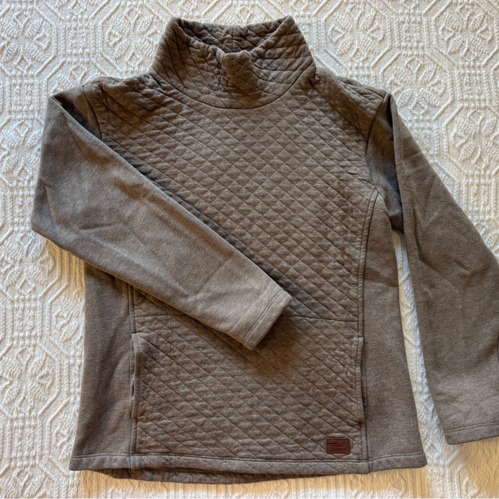 L.L Bean Women’s Brown Quilted Pullover